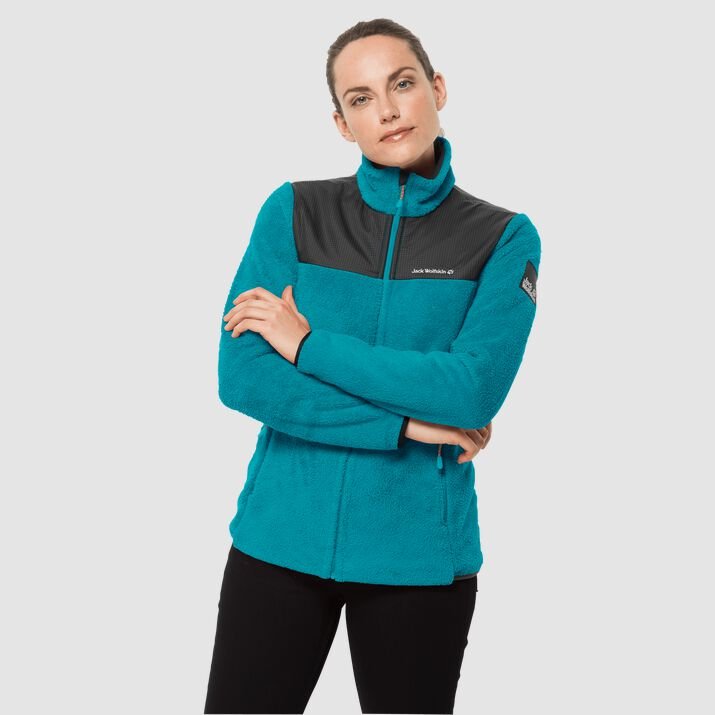 Chamarra Polar Jack Wolfskin Dna Kenai Mujer Verdes Oscuro Mexico-7486192